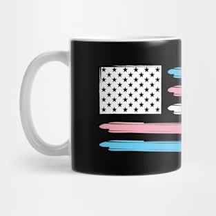 LGBTQ American Flag USA Progressive New Pride Transgender Mug